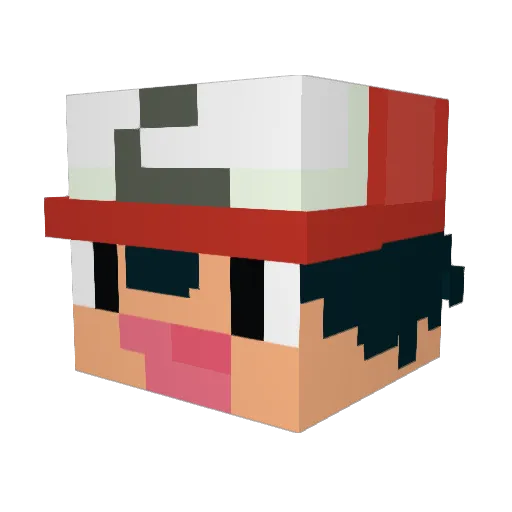 AsheCatchDem Minecraft avatar head, 3D render