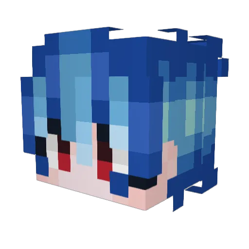 AsheTonne Minecraft avatar head, 3D render