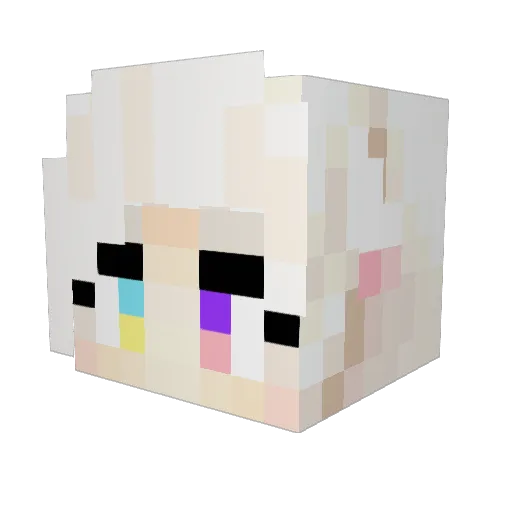 Ashe_You Minecraft avatar head, 3D render