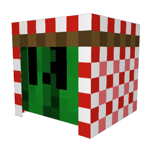 Asheez Minecraft avatar head, 3D render