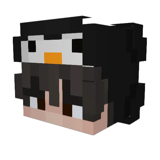 Ashen0ne97 Minecraft avatar head, 3D render