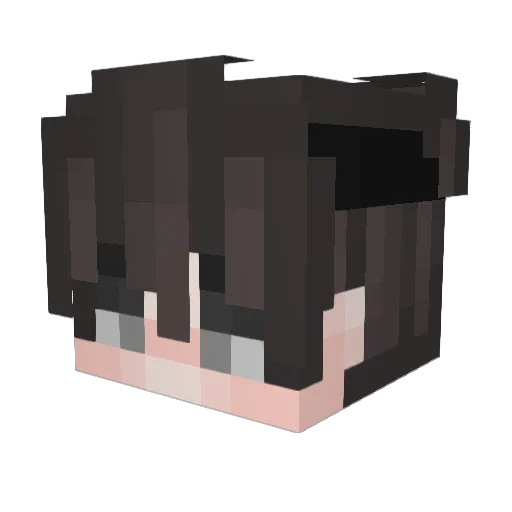 Ashen79 Minecraft avatar head, 3D render