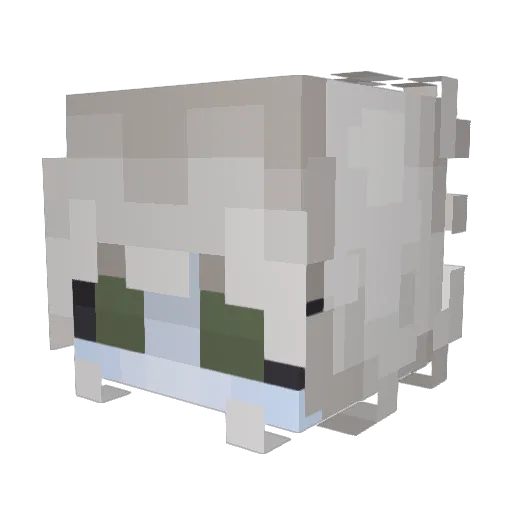 AshenJay Minecraft avatar head, 3D render