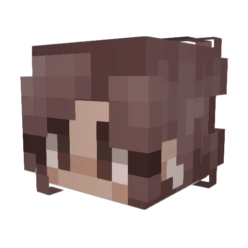 AshenPhoenix2 Minecraft avatar head, 3D render