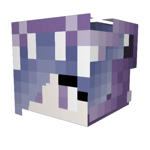 Ashen_Demon597 Minecraft avatar head, 3D render