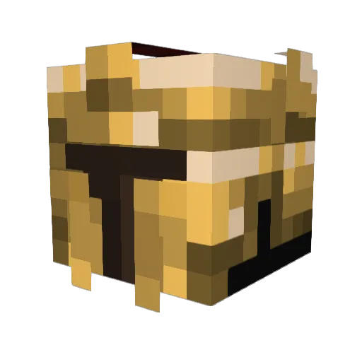 AsherX Minecraft avatar head, 3D render