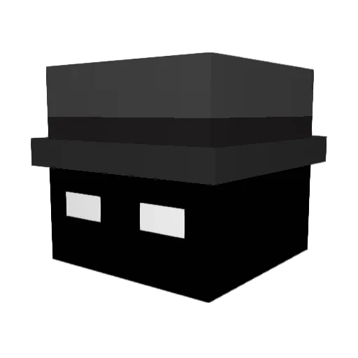 Asher_Enderboy Minecraft avatar head, 3D render