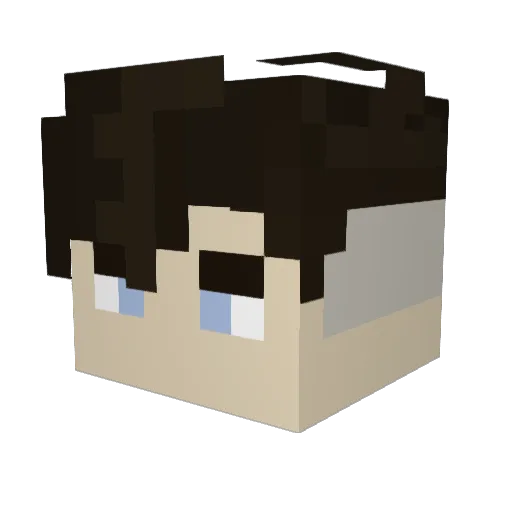Asher_The_Queen Minecraft avatar head, 3D render