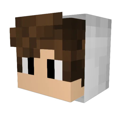 Asherzzz96 Minecraft avatar head, 3D render