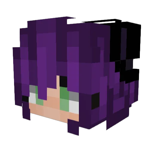 Ashes_HD Minecraft avatar head, 3D render
