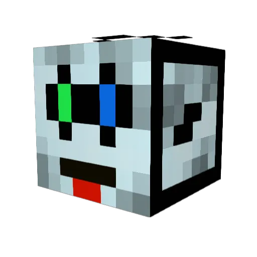 Asheselite Minecraft avatar head, 3D render