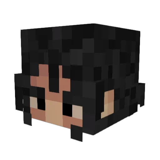 AshestoGuts Minecraft avatar head, 3D render