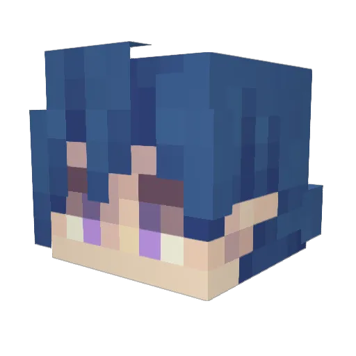 Ashevyr Minecraft avatar head, 3D render