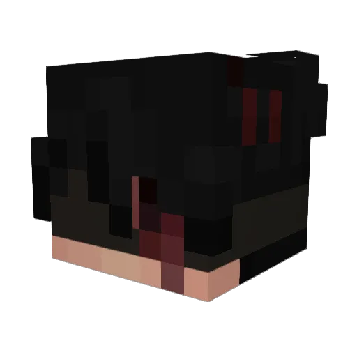 Ashf4ll Minecraft avatar head, 3D render