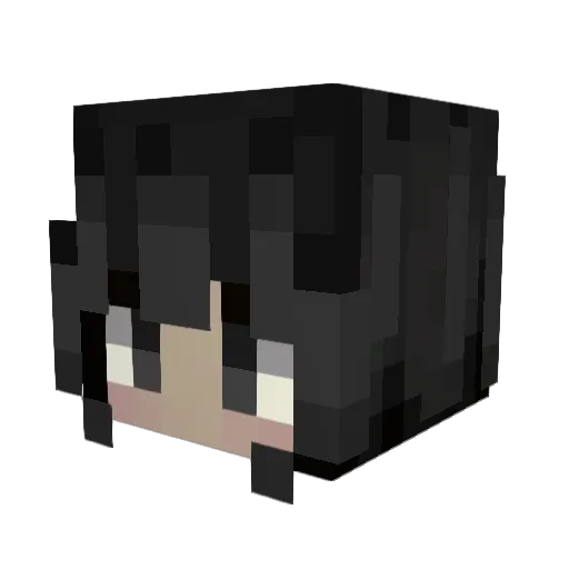 AshhGracee Minecraft avatar head, 3D render