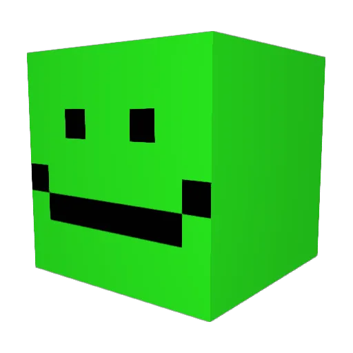 Ashiebodashie Minecraft avatar head, 3D render