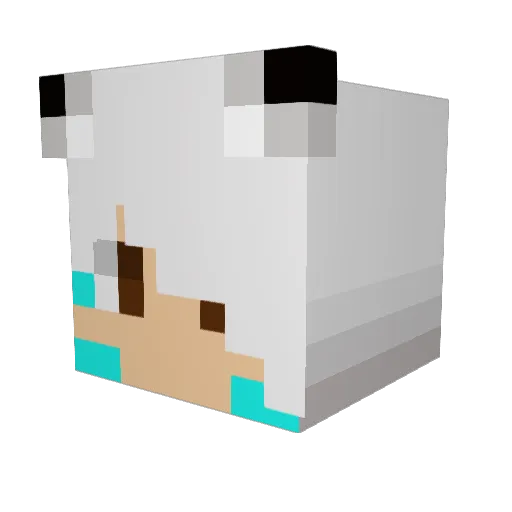 AshiorPK Minecraft avatar head, 3D render