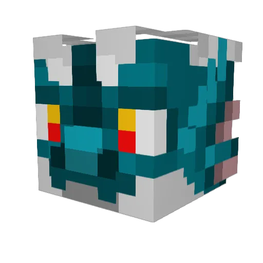 AshiraEXE Minecraft avatar head, 3D render