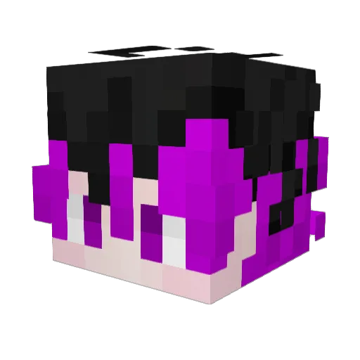 Ashiyo__Tamiya Minecraft avatar head, 3D render