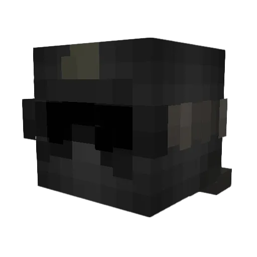 Ashkangamer Minecraft avatar head, 3D render
