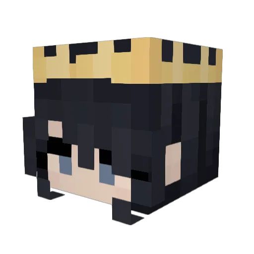 AshleBaby Minecraft avatar head, 3D render
