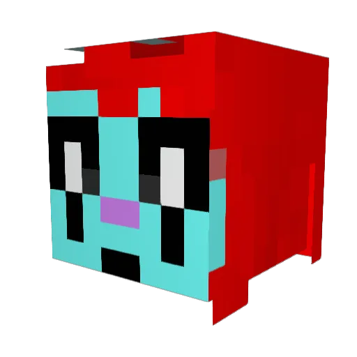 AshleighAmor Minecraft avatar head, 3D render