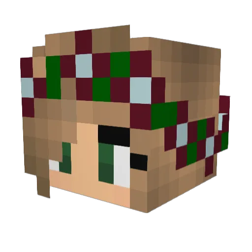 Ashlen2454 Minecraft avatar head, 3D render
