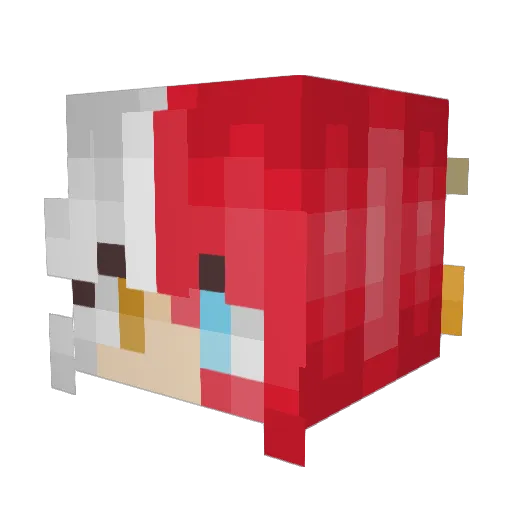 Ashlerdr Minecraft avatar head, 3D render