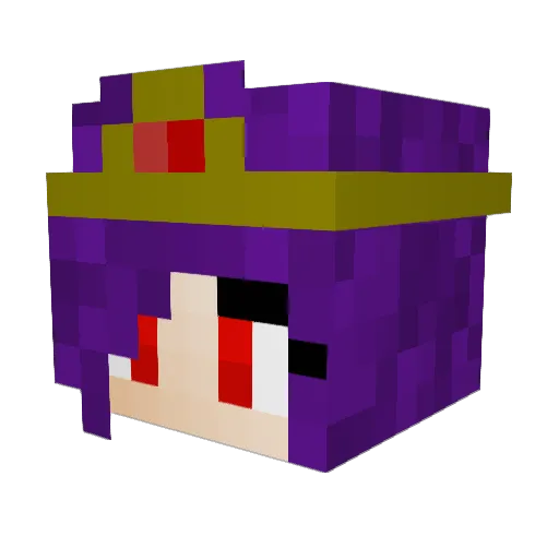 Ashley12345689 Minecraft avatar head, 3D render