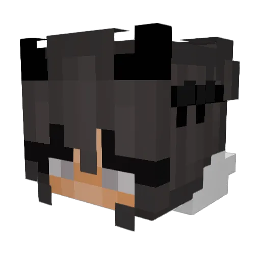 Ashley21321 Minecraft avatar head, 3D render