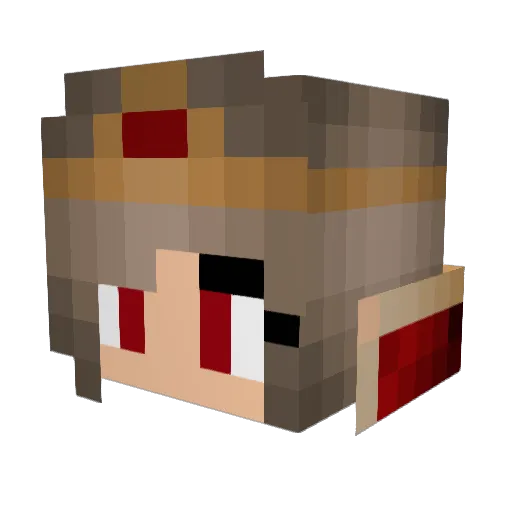 Ashley6265 Minecraft avatar head, 3D render