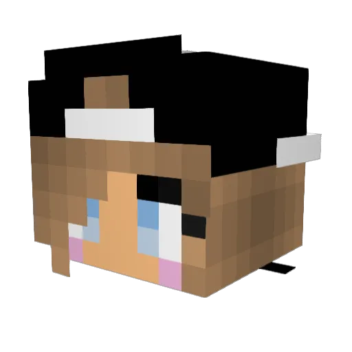 Ashley6603 Minecraft avatar head, 3D render