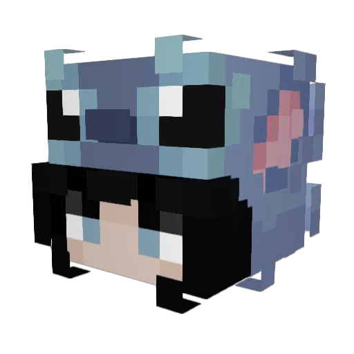 AshleyFood001 Minecraft avatar head, 3D render