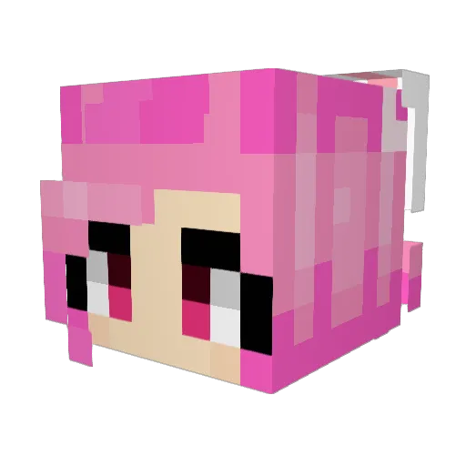 AshleyMashley Minecraft avatar head, 3D render