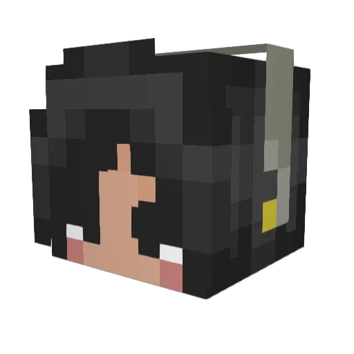 AshleyTMC Minecraft avatar head, 3D render