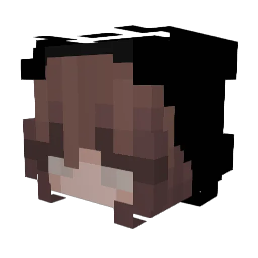 Ashley_030 Minecraft avatar head, 3D render