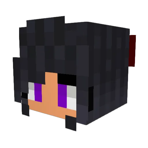 Ashley_Mortis Minecraft avatar head, 3D render