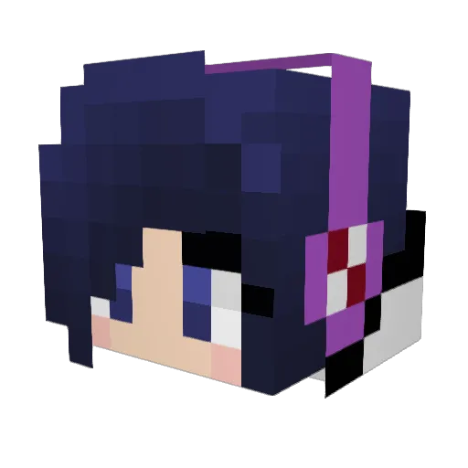 Ashley_Rin Minecraft avatar head, 3D render