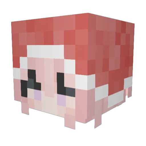 AshleysSummer Minecraft avatar head, 3D render