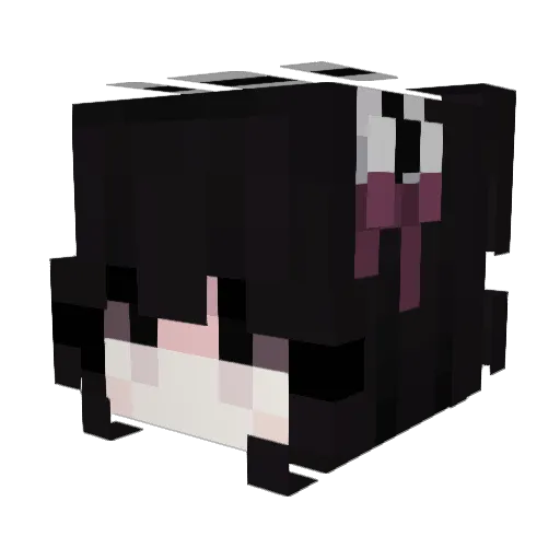 Ashleyseallyy Minecraft avatar head, 3D render