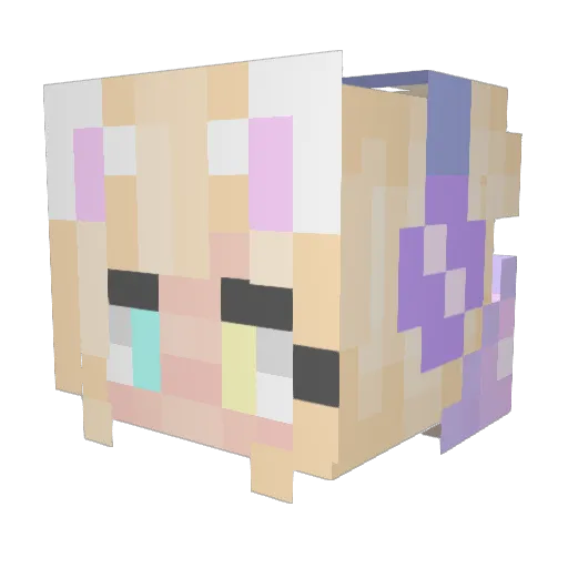 Ashlock1315 Minecraft avatar head, 3D render