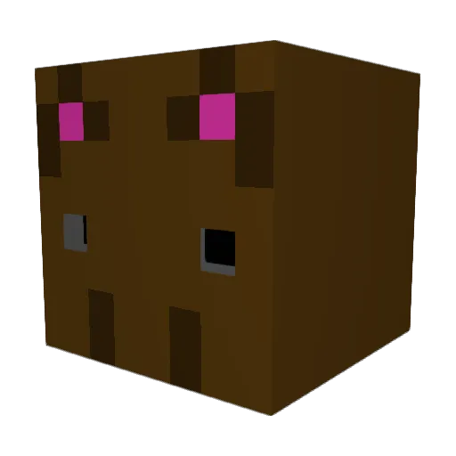 Ashly83 Minecraft avatar head, 3D render
