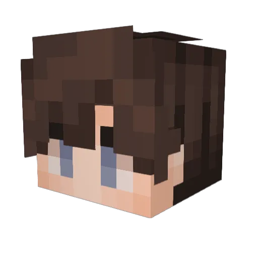 Ashlyns Minecraft avatar head, 3D render