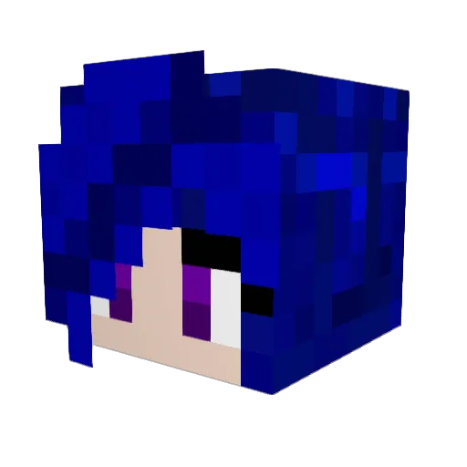 Ashomongo Minecraft avatar head, 3D render