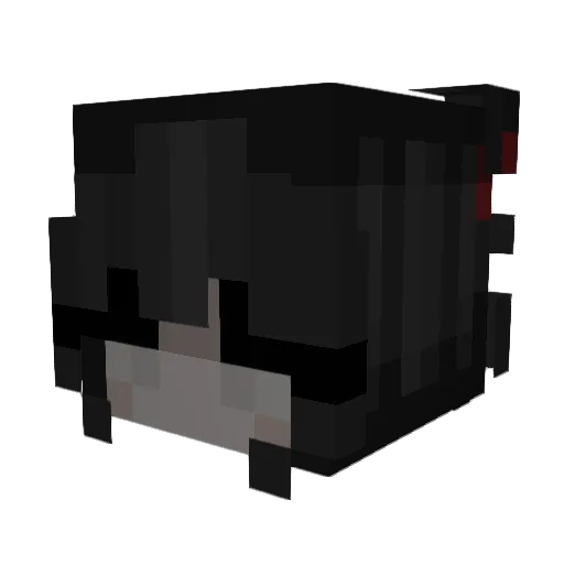 Ashormia Minecraft avatar head, 3D render