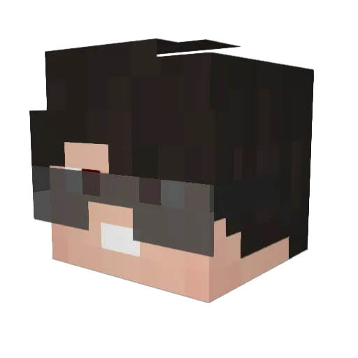 AshotMagicShot Minecraft avatar head, 3D render