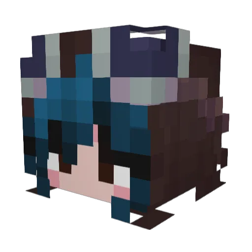 Ashpoint Minecraft avatar head, 3D render