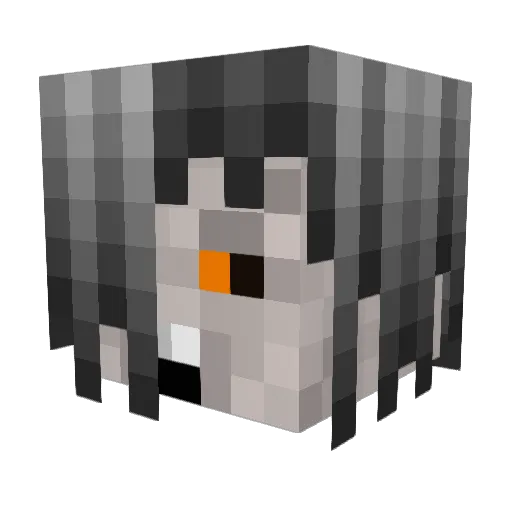 Ashrar Minecraft avatar head, 3D render