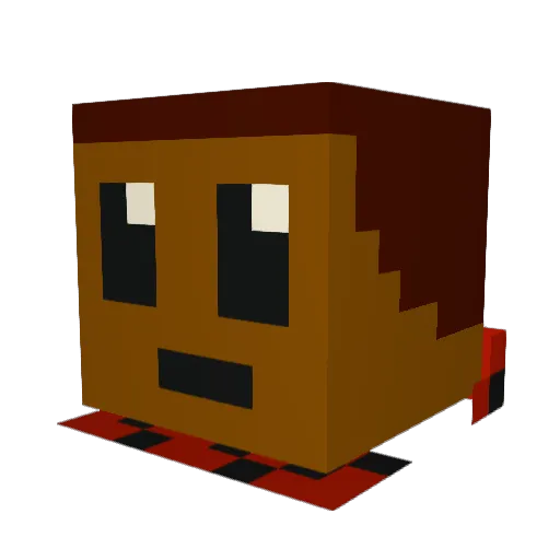 Ashron_T Minecraft avatar head, 3D render
