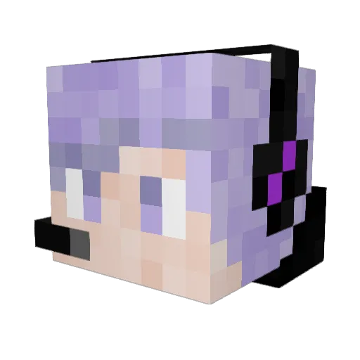 Ashthemaster17 Minecraft avatar head, 3D render